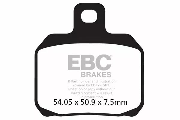 Ducati 848 [EBC] -Half-sintered vee brzdové destičky