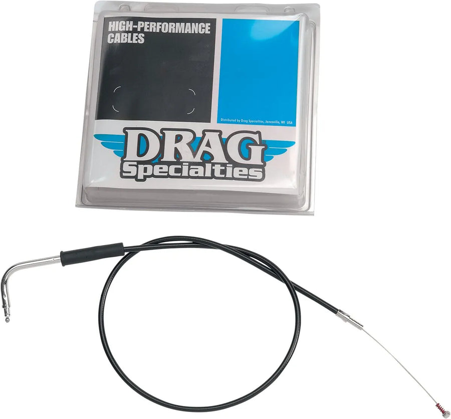 harley davidson flhri [DRAG SPECIALTIES] – Černý vinylový kabel plynu/volnoběhu