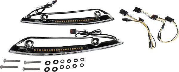Harley Davidson Fltr [CUSTOM DYNAMICS] – Genesis® 4 Dynamic LED Road Glide® proužek čelního skla