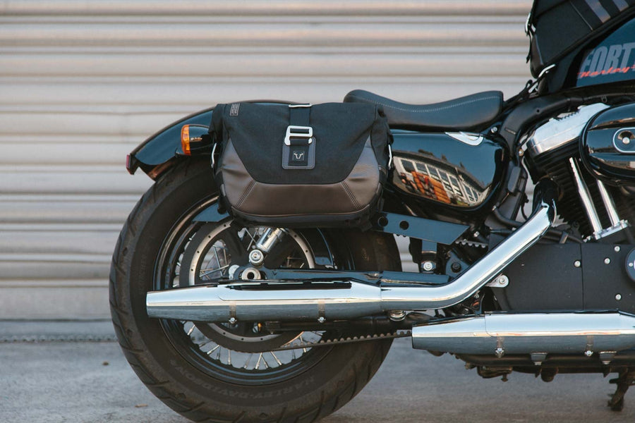 Harley-Davidson XL 1200 C Sportster Custom [2020] - Systém bočních tašek Legend Gear LC Black Edition – Obrázek 5