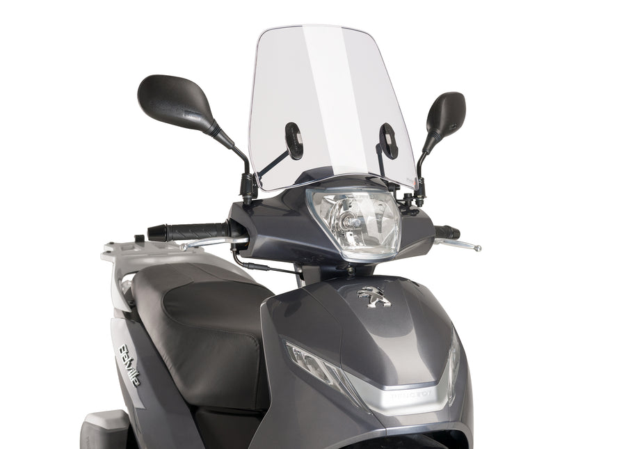 PEUGEOT BELVILLE 125 ACTIVE [2023] – obrazovka městského skútru – průhledná