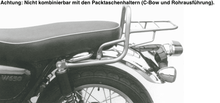 Kawasaki W 650 [1999-2016] - zavazadlový most
