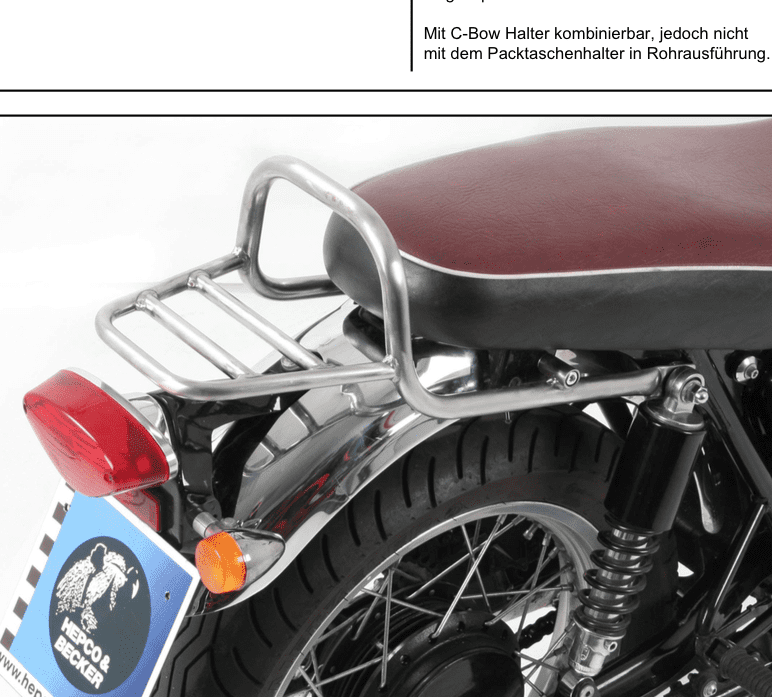 Kawasaki W 650 [1999-2016] - zavazadlový most
