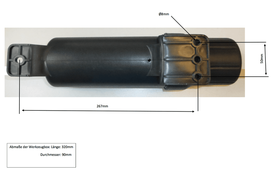 BMW R 1200 GS Adventure [2014-2018] -Tool Box 29 x 8 cm Cutrier Cutouut/Lock-It