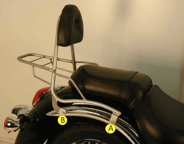 Kawasaki VN 900 CLA [2006-2017] - SISSYBAR s zavazadlovým mostem