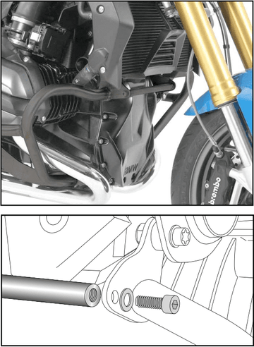 BMW R 1200 GS LC [2013-2018] -Tvrzení lišty - 0