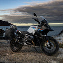 BMW R nineT 1200 Pure [2017-2023] - Paar Aluminiumplatten mit vorderen Schnellkupplungen aus Hypalon und Schlössern