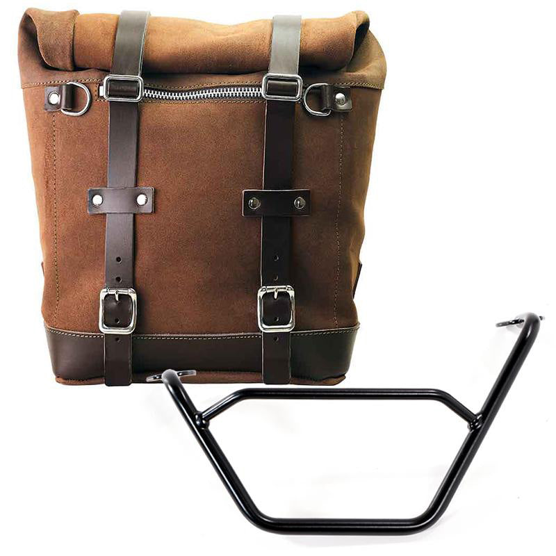 BMW R 1250 GS Adventure [2019-2023] - Seitentasche Scram aus Spaltleder 22L-30L + Linker Rahmen R1200 GS LC