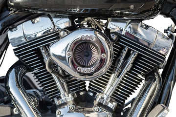 Harley-Davidson FLSTSE2 1800 Softail Convertible CVO [2011] - Air Stinger Stealth Luftfiltersatz – Oberfläche: Verchromt – Bild 2