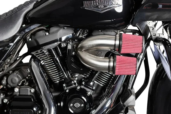 Harley-Davidson FLFBS 1923 Softail Fat Boy 117 [2025] - Tuned Induction Luftfilterkit – Oberfläche: Silber – Bild 8