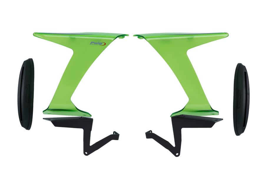 KAWASAKI ZX-6R NINJA [2025] – závodní boční spoiler – černý