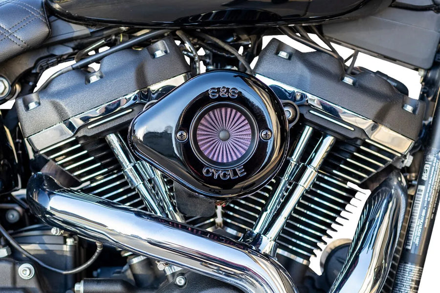 Harley-Davidson FLI 1868 Hydra-Glide Revival 114 [2024] - Air Stinger Stealth Luftfiltersatz – Oberfläche: Schwarz – Bild 6