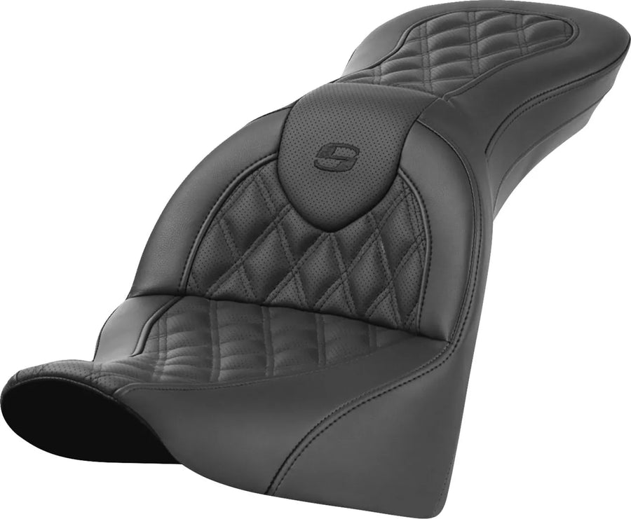harley davidson flde [SADDLEMEN] – lavička Roadsofa™ s mřížkovým stehem