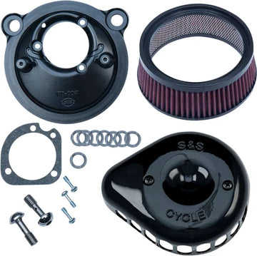 Harley-Davidson XL 1200 C Sportster Custom [2020] - Mini Teardrop Stealth Luftfilter-Kit – Oberfläche: Schwarz – Bild 2
