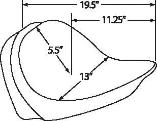 harley davidson flst [DRAG SPECIALTIES] – sólo sedadlo, kompatibilní s opěradlem