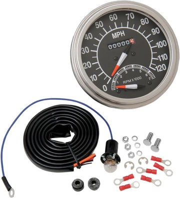 Harley Davidson FX [DRAG SPECIALTIES] – 5" FL-Style 2:1 rychloměr