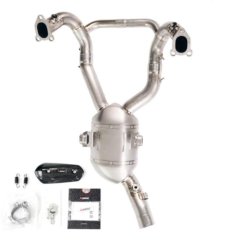 BMW R 1300 GS [2024–2026] - Akrapovic Titan-Auspuffkrümmer + Motorkontrollleuchte EURO 5 + und ADV