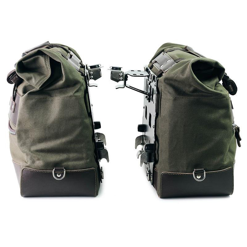 BMW F 900 GS [2023-] - Paar Cult-Seitentaschen aus Canvas 40L - 50L + Paar Aluminiumplatten
