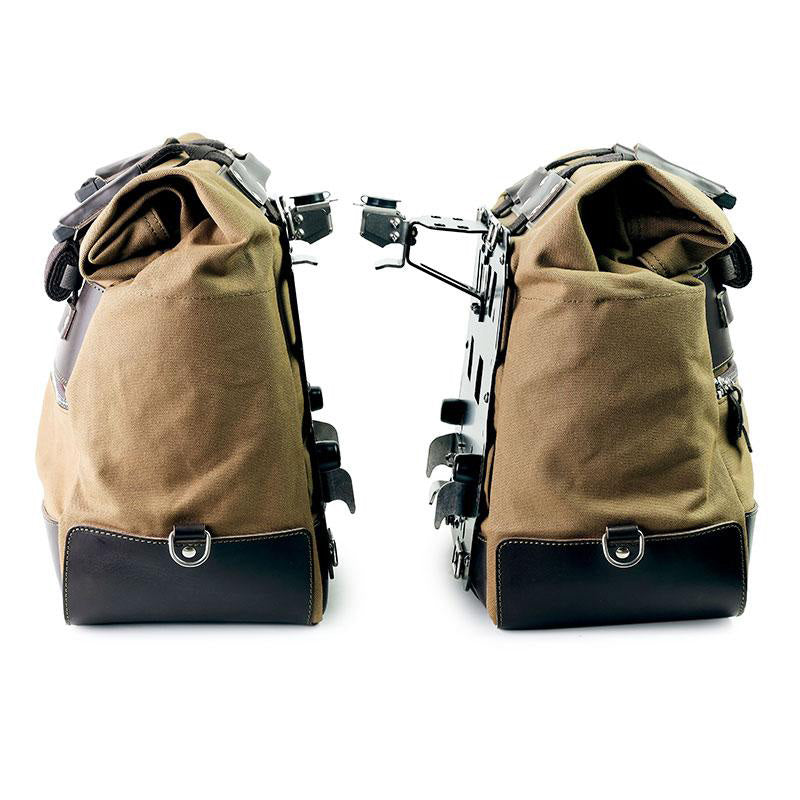 BMW F 900 GS Adventure [2024-] - Paar Cult-Seitentaschen aus Canvas 40L - 50L + Paar Aluminiumplatten
