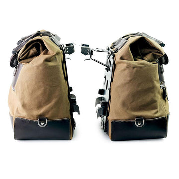 BMW R 1200 GS LC [2013-2018] - Pár bočních tašek Cult z plátna 40L - 50L + Pár hliníkových plátů