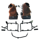 BMW F 900 GS Adventure [2024-] - Paar Cult-Seitentaschen Crust-Leder 40 l – 50 l + Alu-Platte + Alu-Kofferrahmen BMW F900GS ADV