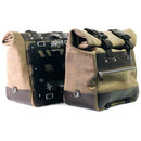 BMW R nineT 1200 Urban G/S (hoher Auspuff) [2017-2023] - Paar Cult-Seitentaschen aus Spaltleder 40L - 50L + Aluminiumplatte