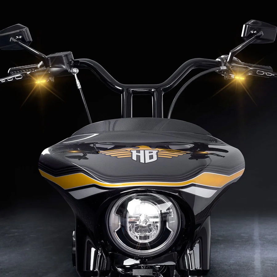 harley davidson fxsbse [HEINZ BIKES] – LED kontrolky na řídítkách