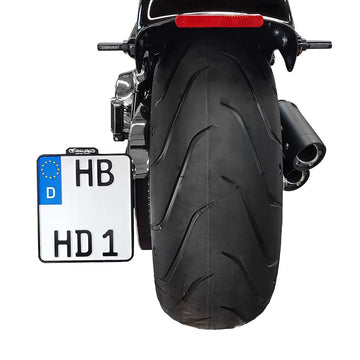 harley-davidson street bob [HEINZ BIKES] – Boční držák SPZ s osvětlením SPZ