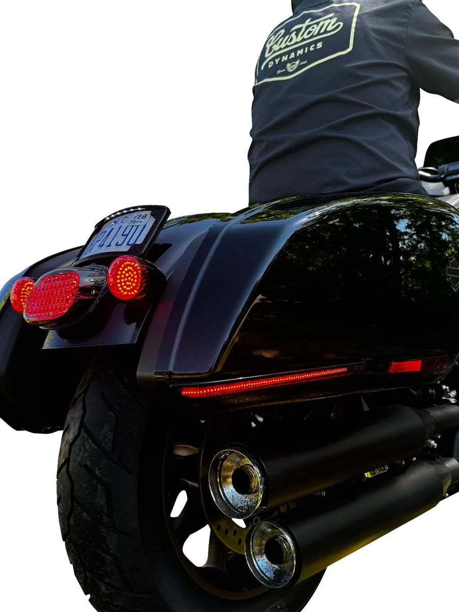 harley davidson fxlrst [CUSTOM DYNAMICS] – LED osvětlení sedlové brašny