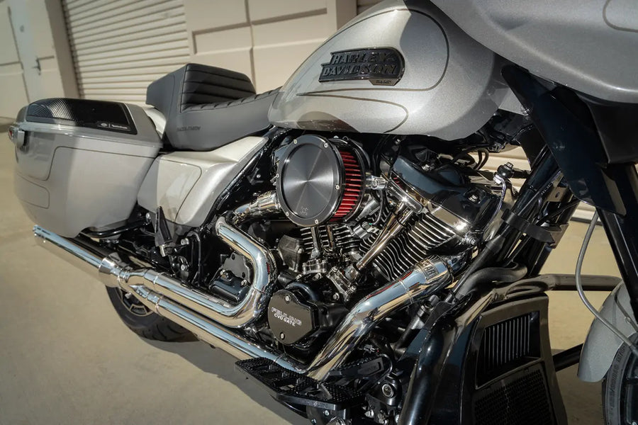 Harley-Davidson FXSTSSE3 1800 Softail Springer CVO [2009] - BA Luftfilterkit – Oberfläche: Schwarz, Rot – Bild 2