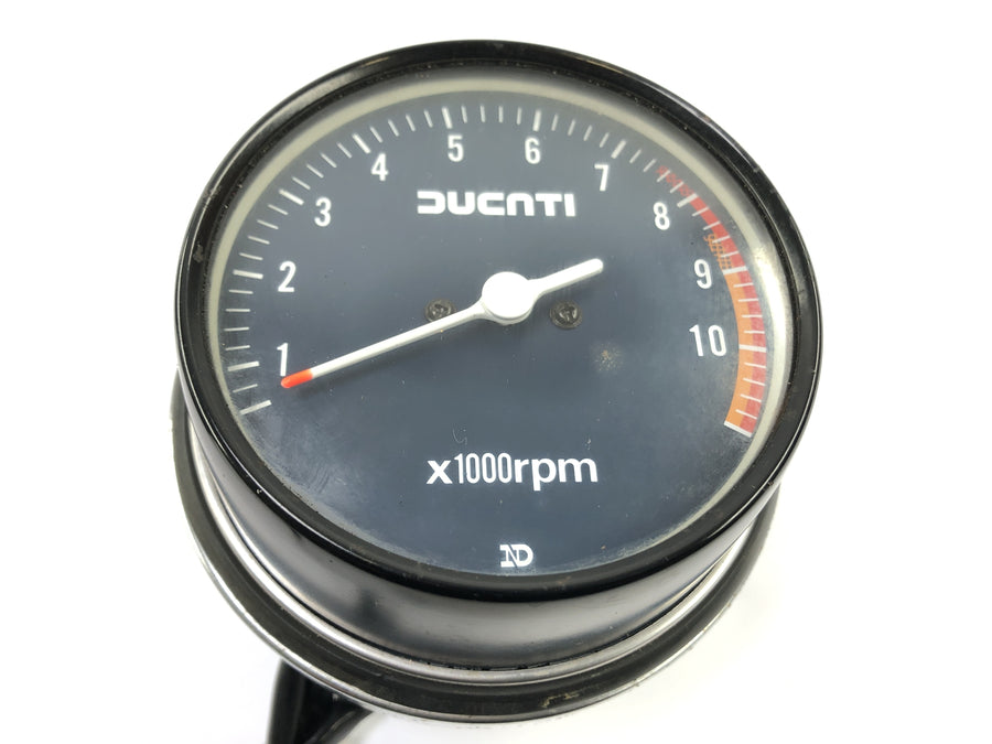 Ducati SL 600 Pantah [1982] - kokpitové armatury Tako Tachometer s ovládacími světly a zámkem zapalování