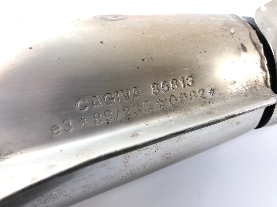 Cagiva Planet 125 [1998] - výfukový systém zadní tlumič rozdělovač výfuku kompletní