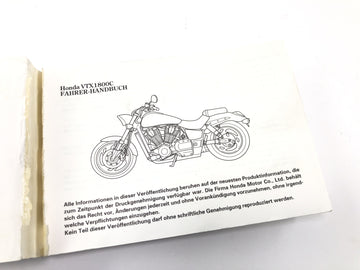 Honda VTX 1800 SC46 [2004] - Návod k obsluze Návod k obsluze Návod k obsluze pouze v němčině - 0