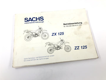Sachs ZX 125 [1998] - Návod k obsluze návod k obsluze návod k obsluze
