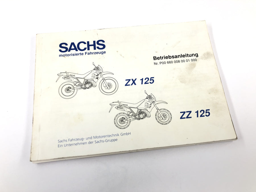 Sachs ZX 125 [1998] - Návod k obsluze návod k obsluze návod k obsluze
