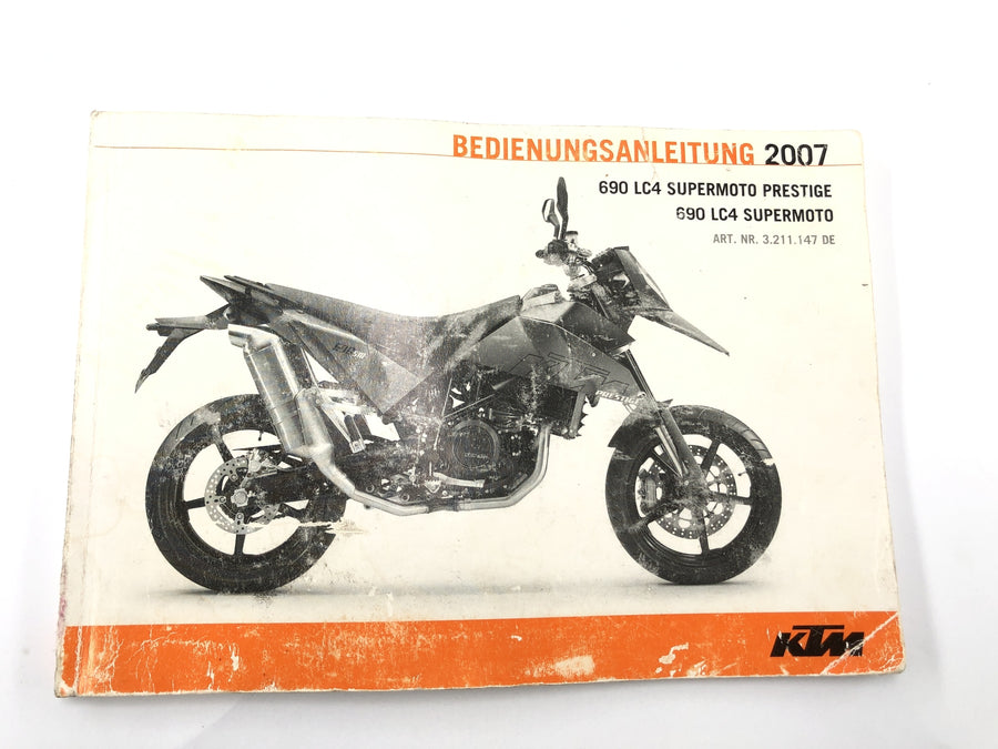KTM 690 SM Prestige [2007] - Provozní pokyny