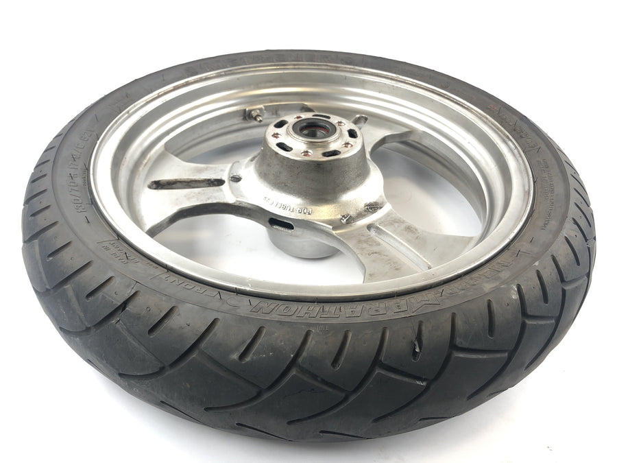 Kawasaki VN 1600 průměrný pruh VNT60B [2005] - ráfku předního kola vpředu 130/70R17 Dot4916