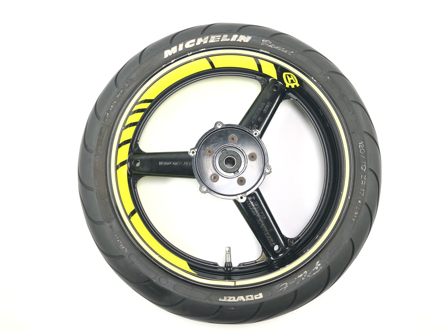 Husqvarna TE 610 H6 8AE [Suzuki RGV 250] - Sada pneumatik na ráfky přední kolo 3,50 x 17 zadní kolo 4,50 x 17 sada s falešnou kopií