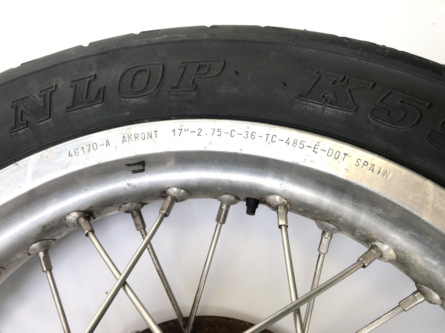 Cagiva Elefant 650 [1984] - Ráz kola zadního kola s řetězovým kola a brzdou