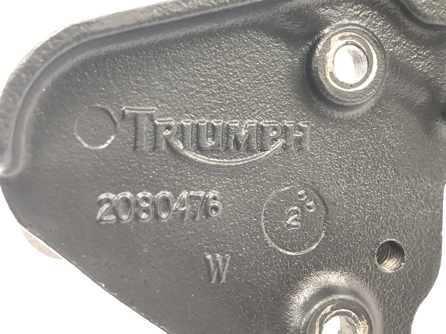Triumph Tiger 955i 709EN [2003] - stupačka řidiče vpravo s držákem na stupačku