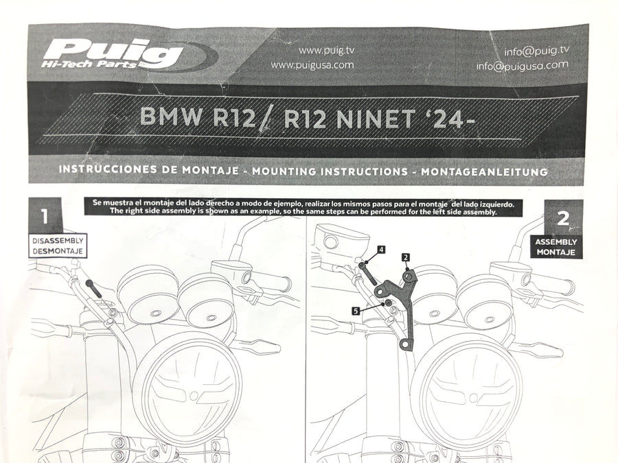 Kawasaki W 230 [2025] - Černá kapotáž čelního skla s přídavným materiálem