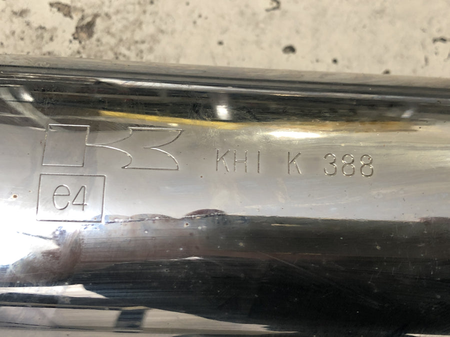 Kawasaki W 650 EJ650A [1999] - Výfukový systém, koncový hrnec, sběrný výfukový systém vlevo a vpravo