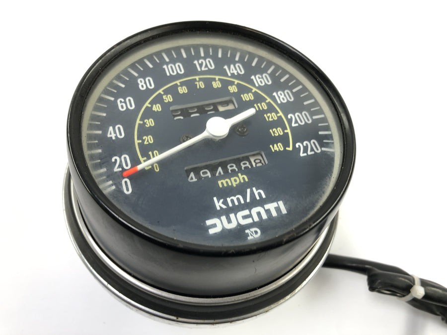 Ducati SL 600 Pantah [1982] - kokpitové armatury Tako Tachometer s ovládacími světly a zámkem zapalování