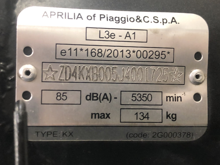 Aprilia SX 125 KX [2018] - Rámový hlavní rám s papíry