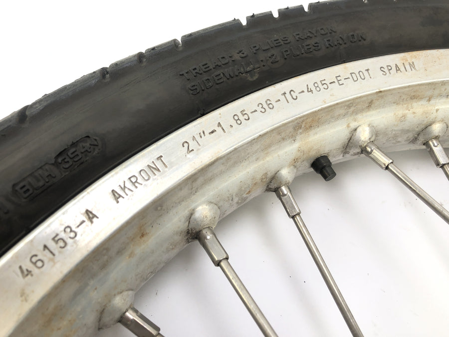 Cagiva Elefant 650 [1984] - ráfku předního kola na přední straně s brzdovým diskem