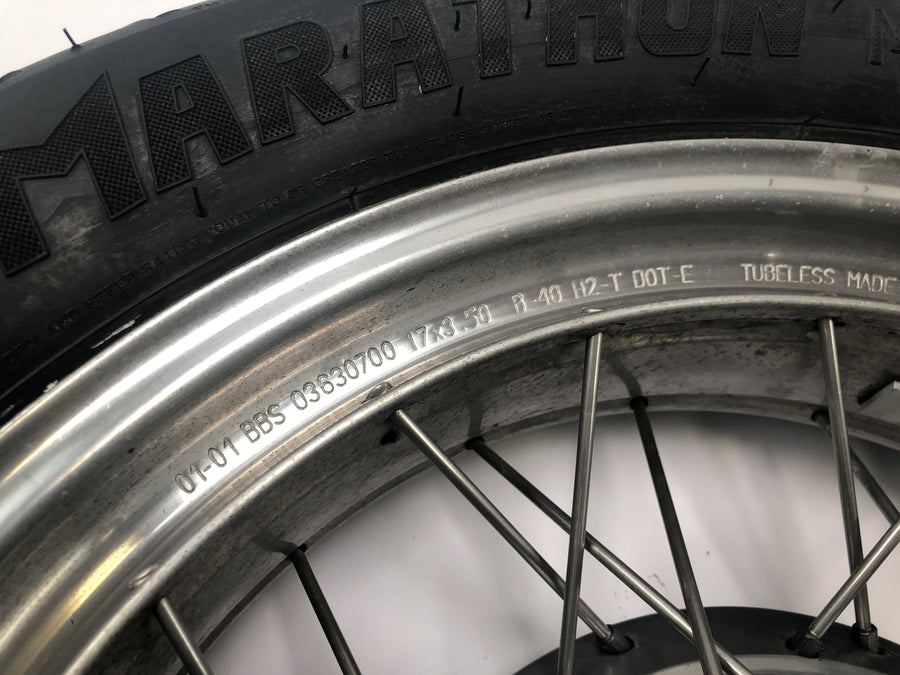 Moto Guzzi California 1100 EV KD [1998] - paprskové kolo ráfku zadního kola 3,50 x 17"