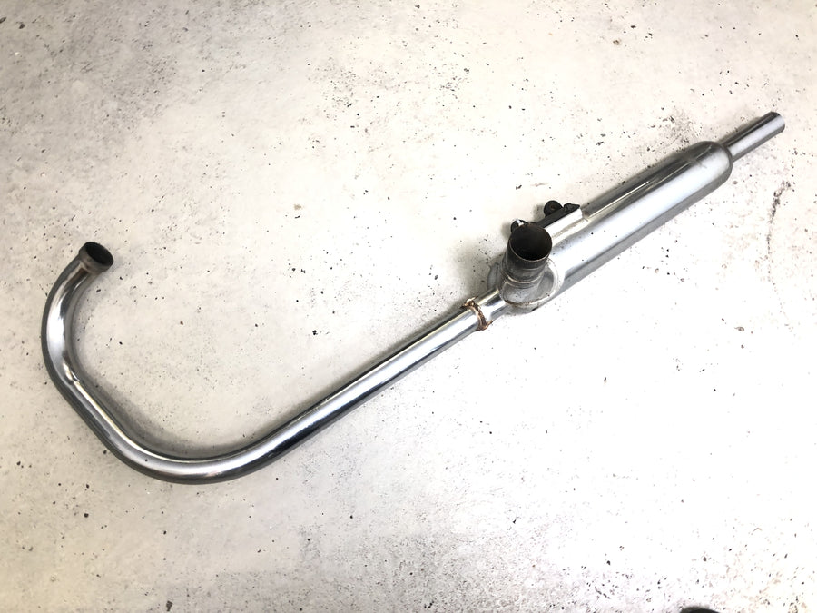 Kawasaki W 650 EJ650A [1999] - Výfukový systém pravý, sběrné výfukové potrubí, tlumič