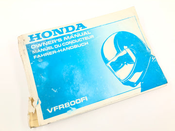 Honda VFR 800 FI RC46 [1999] - Manuál pro majitele Manuál pro řidiče Manuál pro majitele