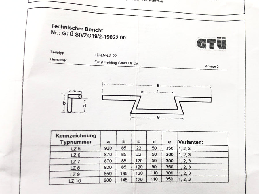 Řídítka motocyklu - Řídítka Fehling LZ7 Z-řidítka 870 mm široká černá 22 mm
