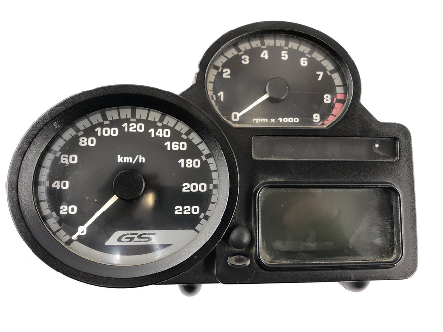 BMW R 1200 GS R12 K25 [2003] - zámečník s imobilizérem Gabel Bridge nad kokpitem zámku CDI Tank Lock